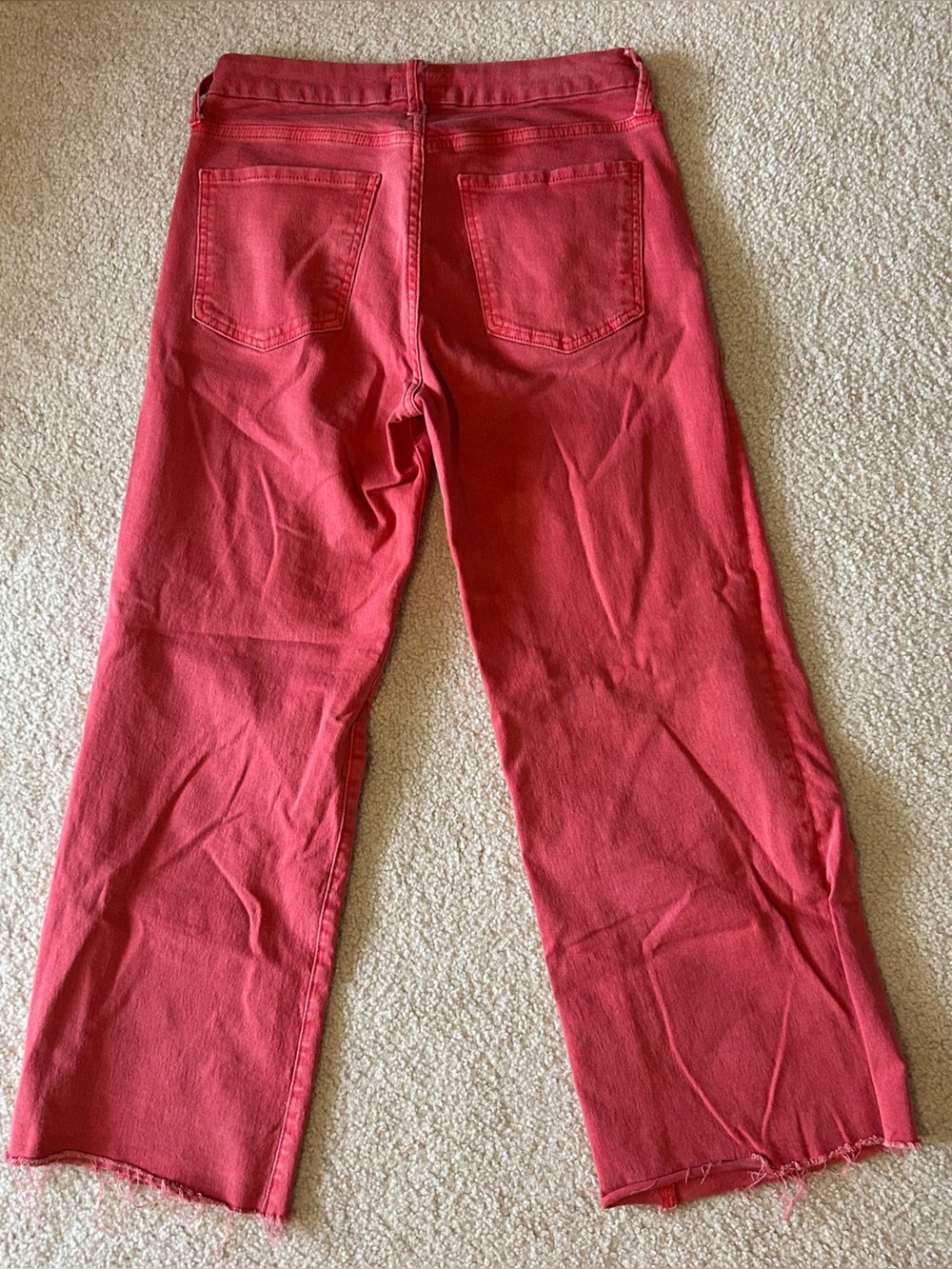 Kut from the Kloth Red Straight-Leg Jeans